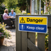 Danger - Keep Clear Signs – 1mm Rigid Plastic – Indoor/Outdoor Use