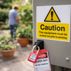 Caution This Equipment Must Be Locked Out Prior to Servicing Safety Signs – 1mm Rigid Plastic or Self-Adhesive Vinyl – Indoor/Outdoor Use