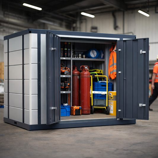 Secure Storage Unit – 2075mm x 2990mm x 2160mm – Steel & Lockable – Industrial