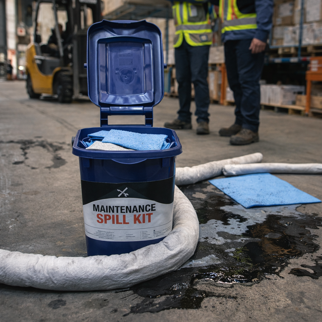 Maintenance Spill Response Kit – 25 Litre – Rigid Caddy – Industrial Use