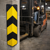 Rubber Corner Protectors – Black & Yellow – Durable Impact Protection – Industrial Use
