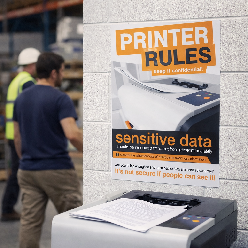 Data Security Poster – 420mm x 594mm – Synthetic Paper – Internal & External Use