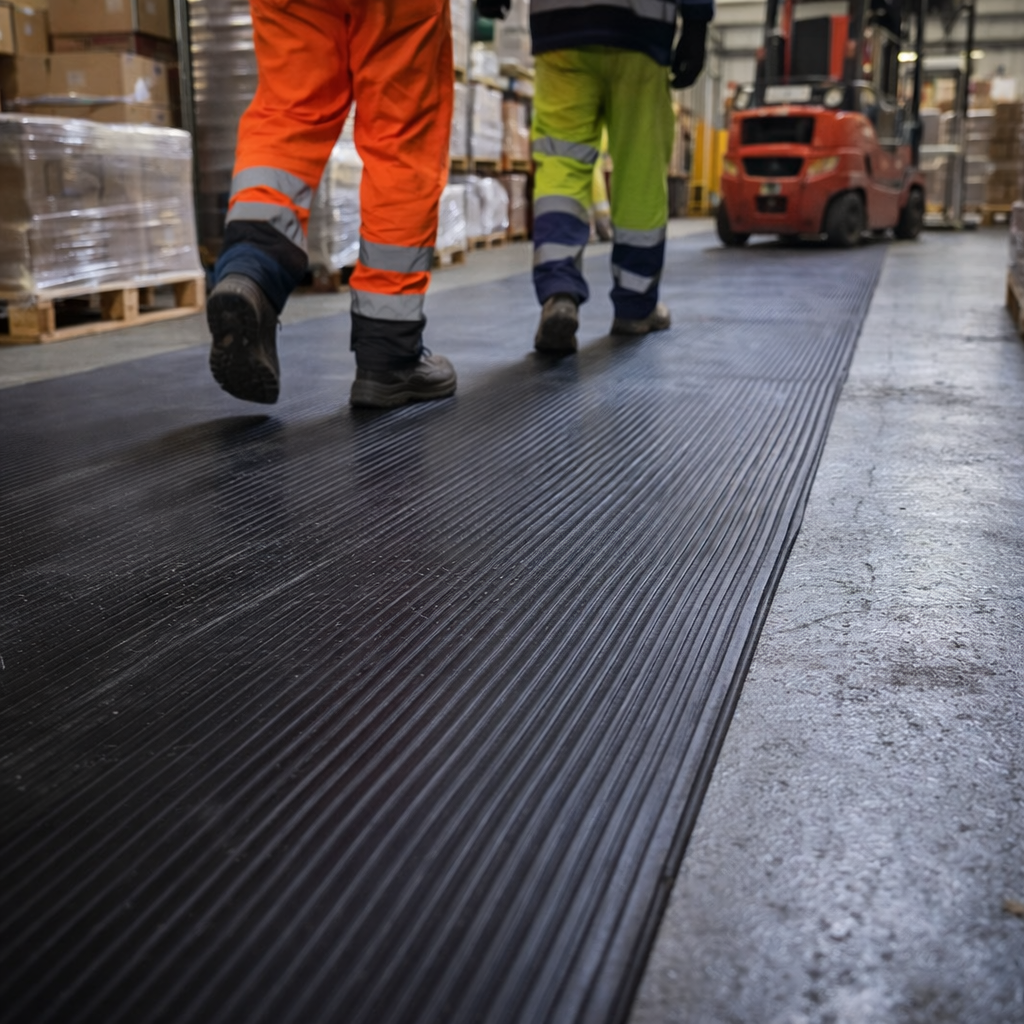 Tough Rubber Matting – 10m Rolls – 3mm & 6mm Thickness – Industrial Use