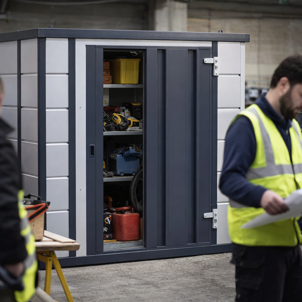 Secure Storage Unit – 2075mm x 2075mm x 2160mm – Steel – Industrial Use