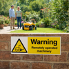 Remotely Operated Machinery Safety Signs – 1mm Rigid Plastic – Indoor/Outdoor Use