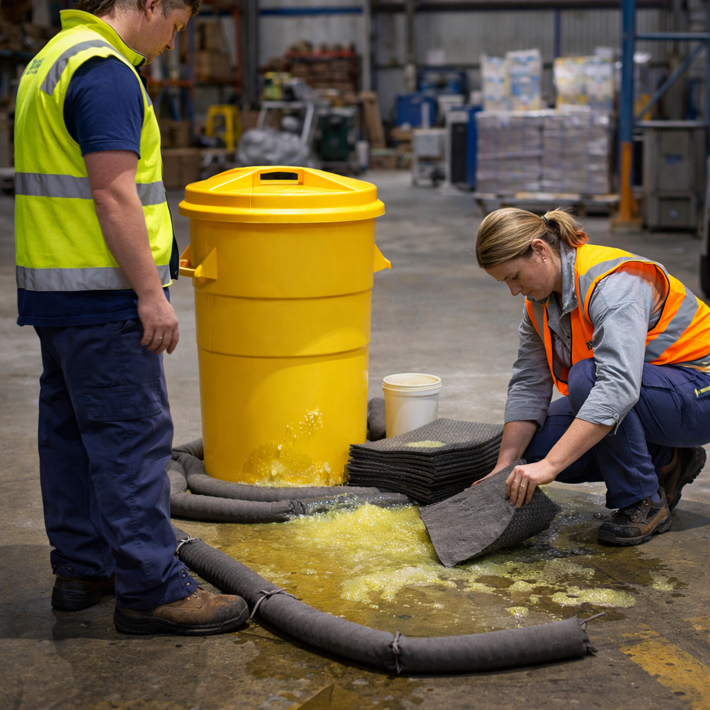90 Litre Spill Response Kits – High-Visibility – Chemical & Oil Absorbents – Industrial