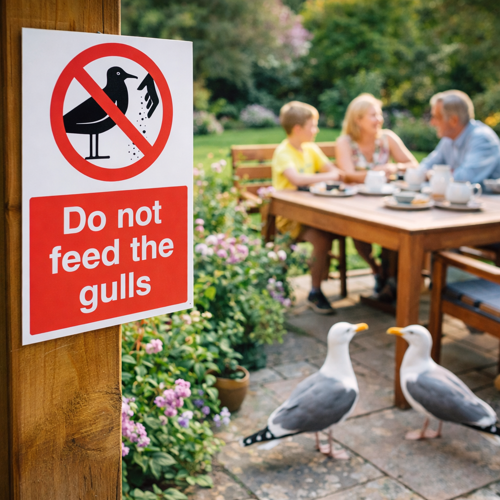 Do Not Feed The Gulls Signs – 1mm Rigid Plastic – Indoor/Outdoor Use