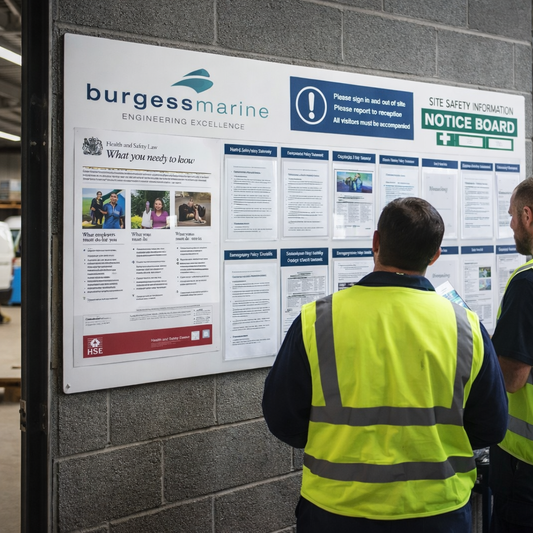 Safety Information Board – 2060x1010mm – Rigid Plastic – Industrial Use