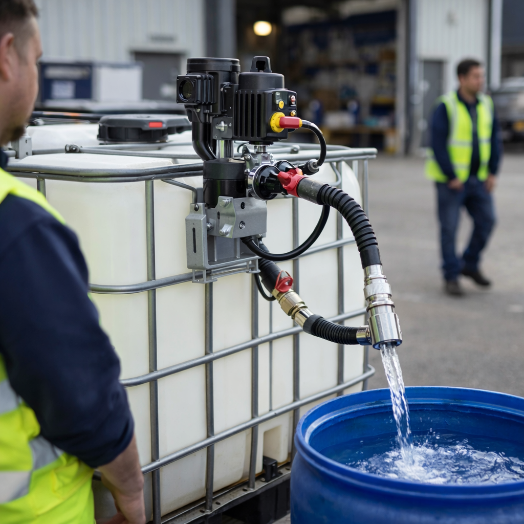 IBC Dispensing Unit – Single – Safe Liquid Transfer – Industrial Use