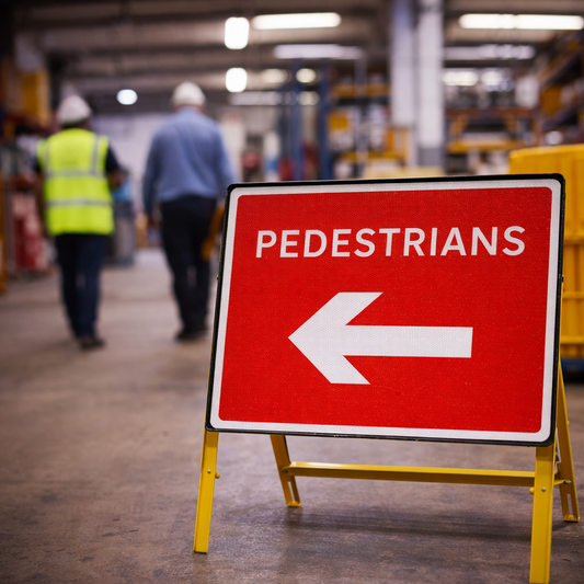 Temporary Pedestrian Traffic Sign – Arrow Left – Reflective Class RA1 – Road Safety