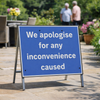 Temporary Traffic Sign – 600mm x 450mm – 3mm Polypropylene – Indoor/Outdoor
