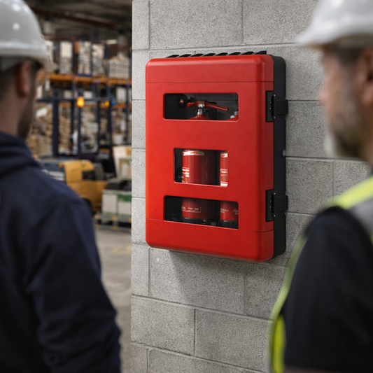 Double Fire Extinguisher Cabinets – Super-tough ABS – Ultimate Protection