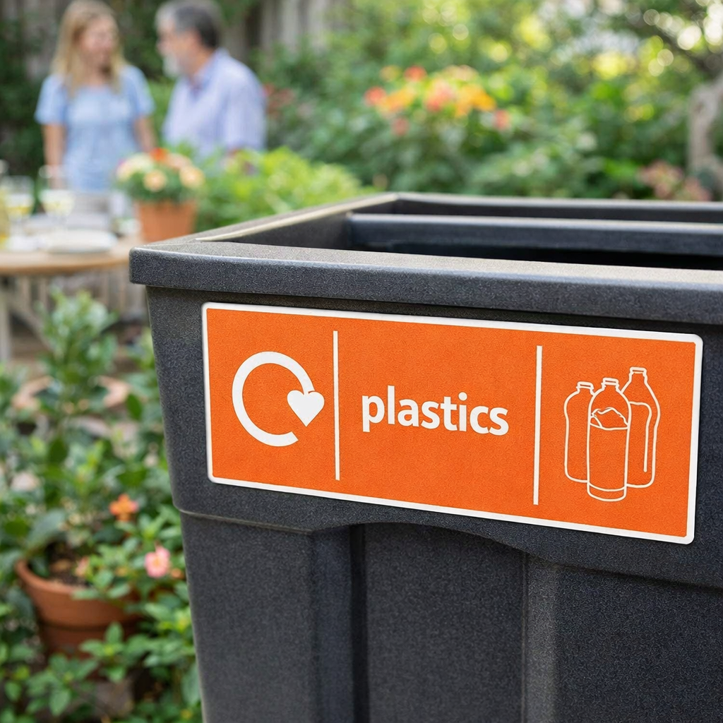 Recycling Signs – Plastics – Rigid Plastic & Vinyl – Indoor/Outdoor