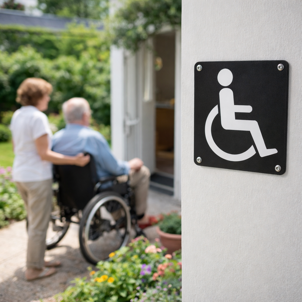 Disabled Toilets Symbol Signs – Durable & Weather Resistant – Indoor/Outdoor Use