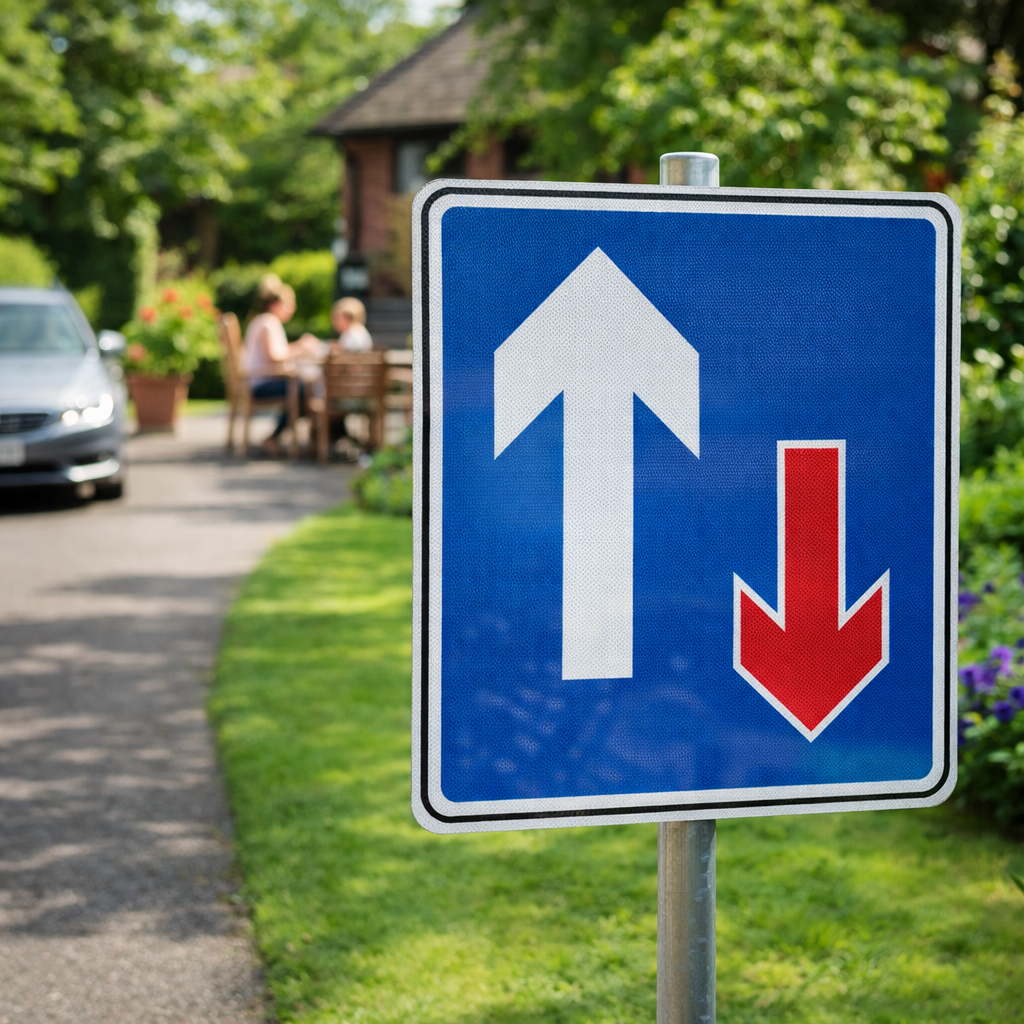 Reflective Traffic Signs – 700mm x 800mm – 3mm Aluminium Composite – Outdoor