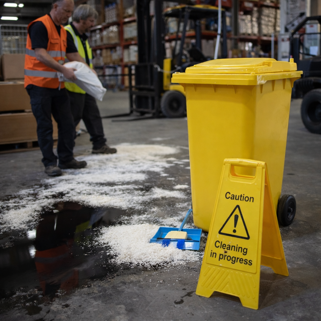Spill Kit – 240L – Durable Wheeled Bin – Industrial Use