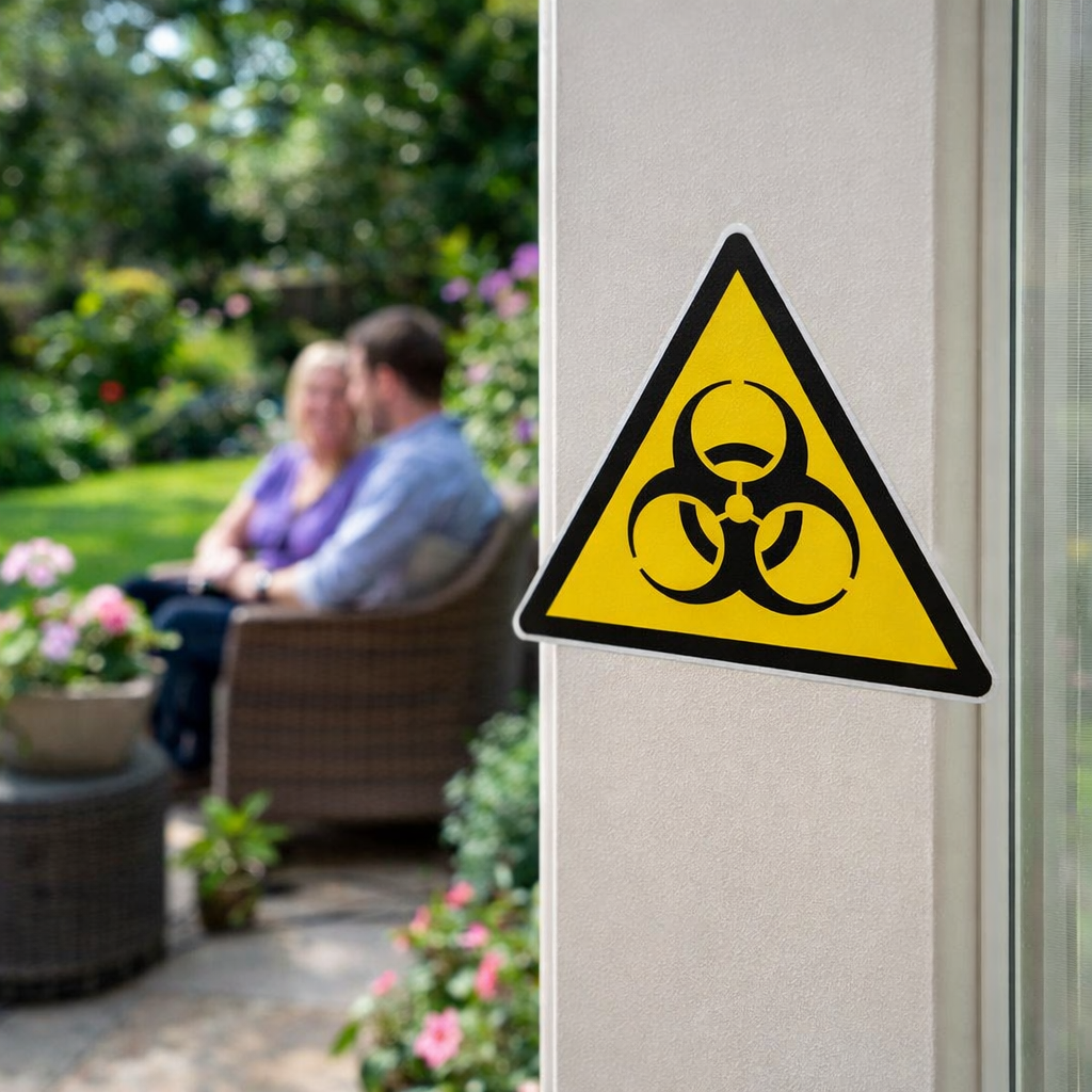 Biohazard Symbol Safety Signs – Self-Adhesive Vinyl – Indoor/Outdoor Use