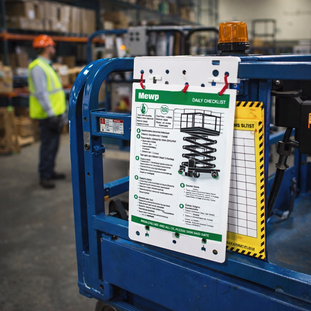 MEWP Inspection Tag Kit – Complete System – Industrial Use