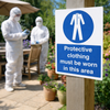 Safety Sign – Protective Clothing Must Be Worn – 1mm Rigid Plastic – Indoor/Outdoor Use