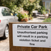Private Car Park Unauthorised Parking Will Result in a Ticket and Fine Sign – 400mm x 300mm – Rigid Plastic – Indoor/Outdoor Use