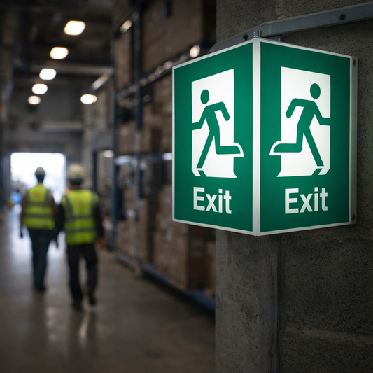Exit Sign with Running Man – Projecting Design – Indoor Safety
