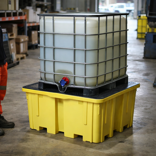 Single IBC Spill Pallet – 1150L Capacity – Polyethylene – Industrial Use