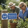 Eye Protection Sign – 1mm Rigid Plastic – Indoor/Outdoor Use