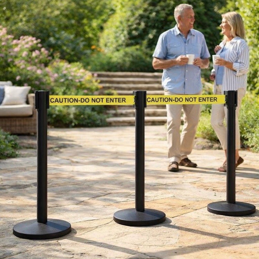 Retractable Barriers – Twin Webbing – Professional – Indoor/Outdoor