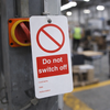 Do Not Switch Off Double Sided Safety Tag (Pack of 10) – 80mm x 150mm – Matt PVC – Industrial Use
