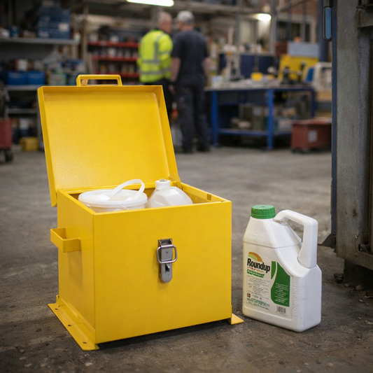 Chemical Storage Container – 430x415x365mm – Heavy Duty Steel – Industrial Use