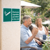Electronic Cigarettes Permitted Sign – 1mm Rigid Plastic & Vinyl – Indoor/Outdoor Use