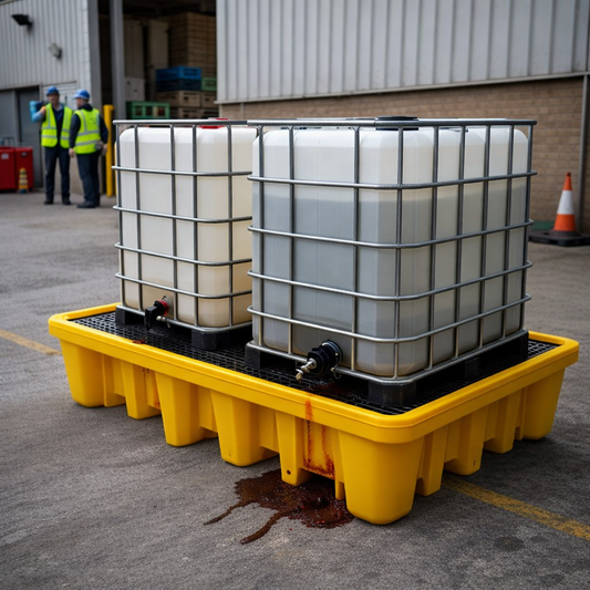 IBC Spill Pallet – 1100 Litre – Chemical-Resistant Polyethylene – Industrial Use
