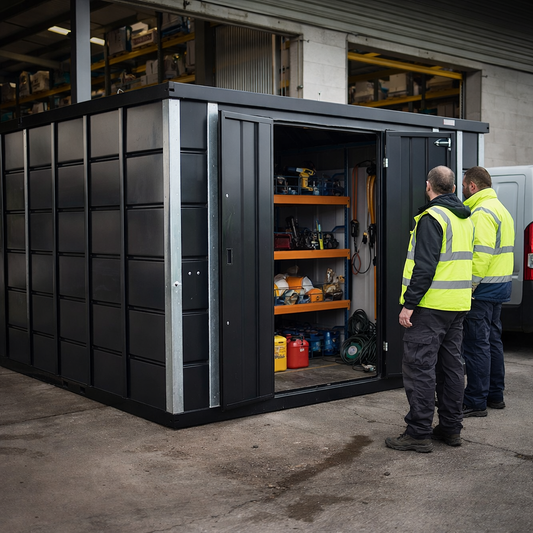 Secure Storage Unit – 2075mm x 3995mm x 2160mm – Heavy Duty Steel – Industrial Use