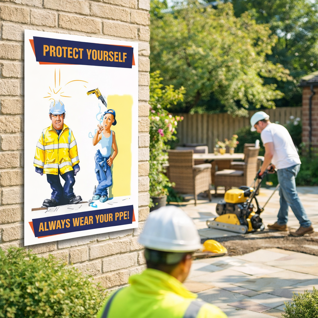 Safety Poster – Always Wear Your PPE – 510mm x 760mm – Synthetic Paper – Indoor & Outdoor