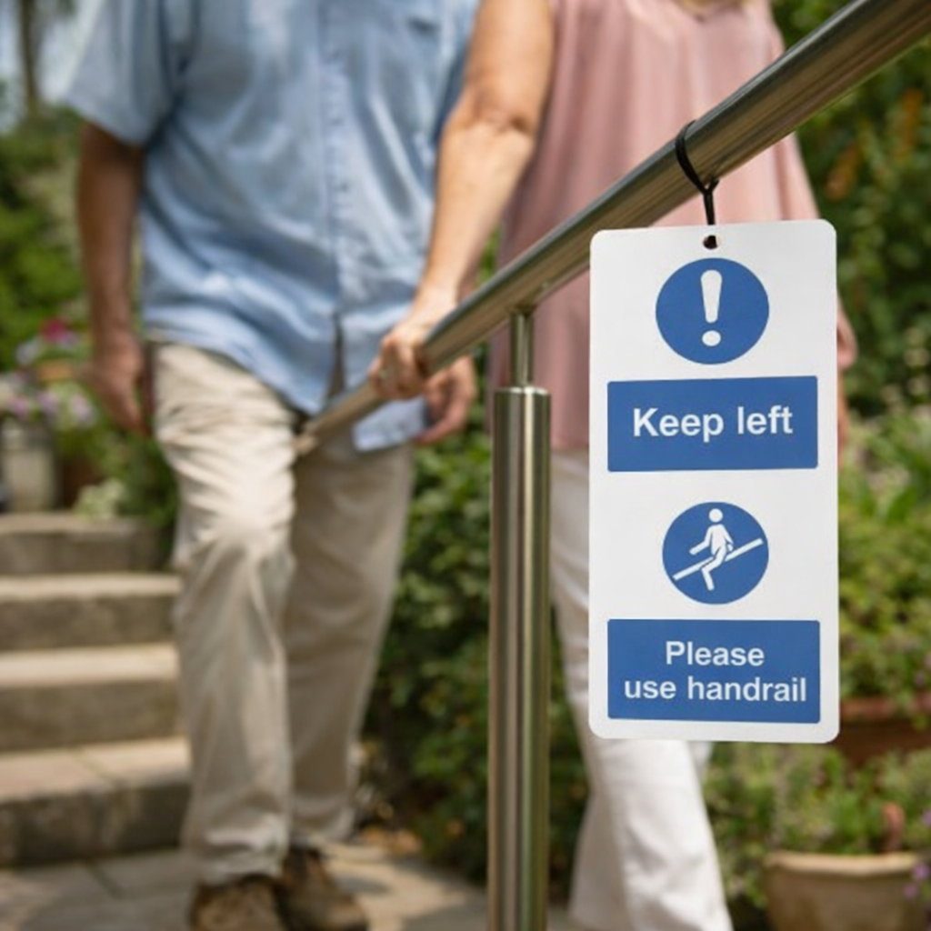 Double Sided Safety Tags – 80mm x 150mm – Matt PVC – Indoor/Outdoor Use