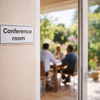 Conference Room Sign – 1mm Rigid Plastic – Indoor/Outdoor Use