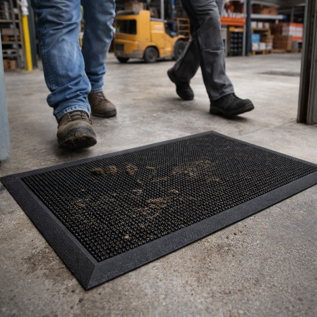 Rubber Entrance Mats – Fingertip Design – Durable & Eco-Friendly – Commercial Use