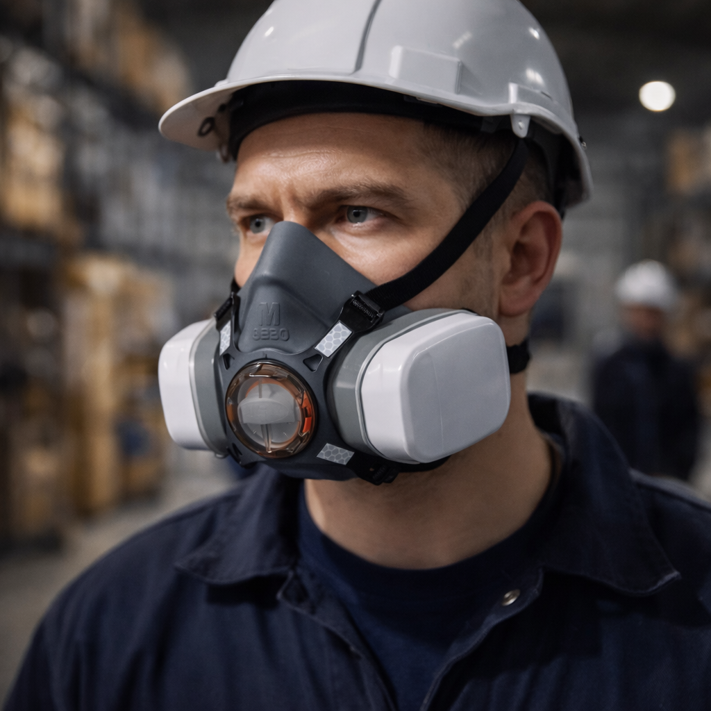 Half-Mask Respirator – P3 Filters – Thermoplastic Rubber – Industrial Use