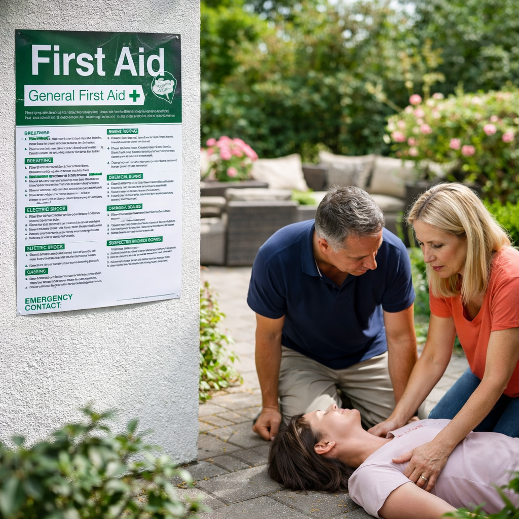 First Aid Workplace Poster – 420mm x 594mm – Synthetic Paper – Indoor/Outdoor
