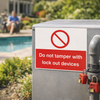 Safety Signs – Do Not Tamper With Lockout Devices – 1mm Rigid Plastic & Vinyl – Indoor/Outdoor Use