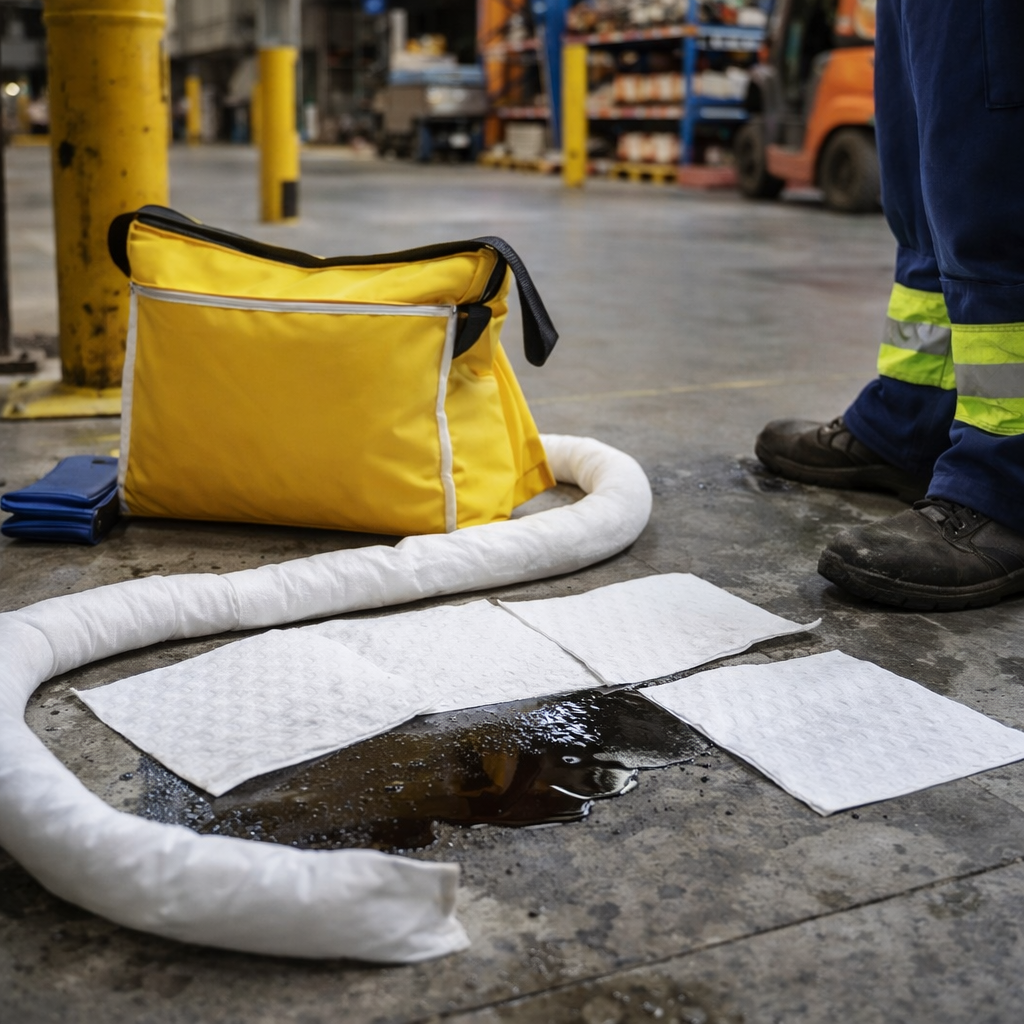 50 Litre Spill Kit in Shoulder Bag – Oil & Chemical – Shoulder Bag – Maintenance, Oil & Chemical – Industrial Use
