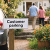 Customer Parking Sign – 450mm x 150mm – Rigid Plastic – Indoor/Outdoor Use
