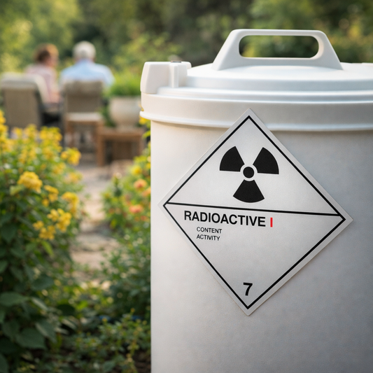 Radioactive I 7 Hazard Warning Diamond – 1mm Rigid Plastic – Indoor/Outdoor Use