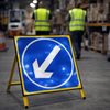 Reflective Temporary Road Traffic Signs – 750mm x 750mm – Class RA1 Reflective – Road Safety