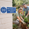 Wear Goggles Your Eyes Cannot Be Replaced Safety Sign – 1mm Rigid Plastic – Indoor/Outdoor Use