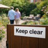 Keep Clear Signs – 1mm Rigid Plastic – Durable & Weather Resistant – Indoor/Outdoor Use