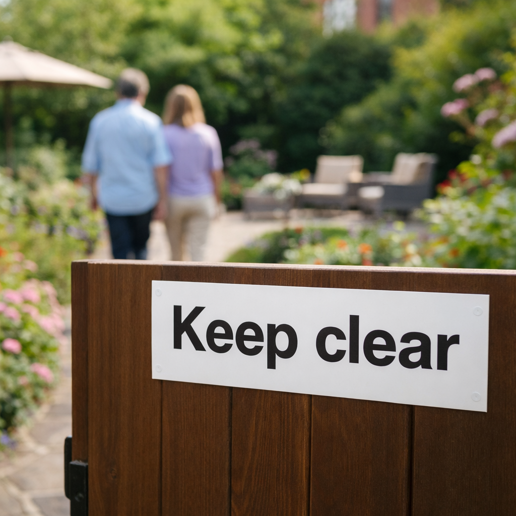 Keep Clear Signs – 1mm Rigid Plastic – Durable & Weather Resistant – Indoor/Outdoor Use