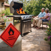 Highly Flammable Hazard Warning Diamond – 1mm Rigid Plastic – Indoor/Outdoor Use