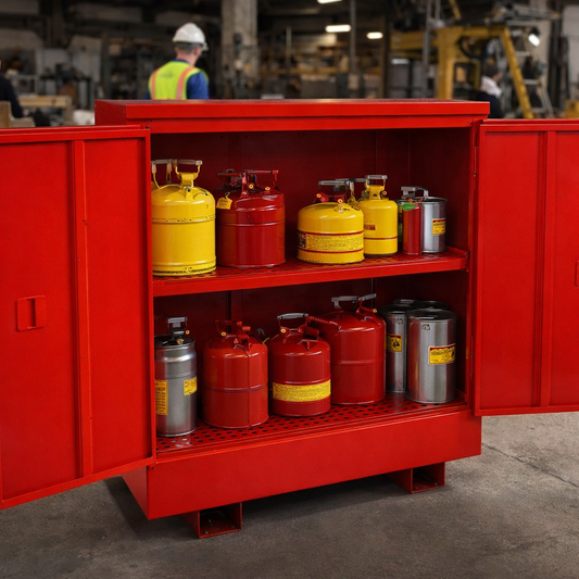 Flammable Storage Cabinet – 1353mm x 784mm x 1558mm – Heavy Duty Steel – Industrial Use