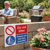 Do Not Litter Sign – 1mm Rigid Plastic – Indoor & Outdoor Use